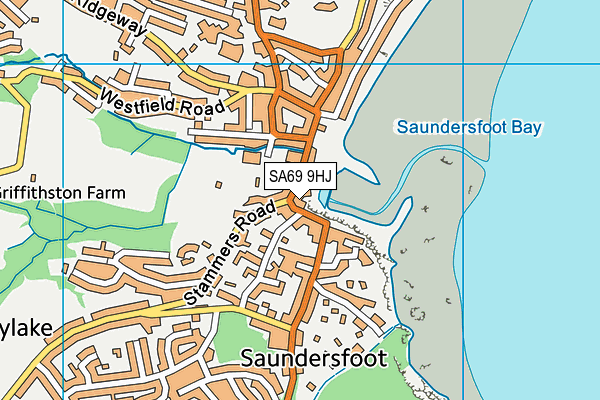 SA69 9HJ map - OS VectorMap District (Ordnance Survey) SA69 9HJ map - OS VectorMap District (Ordnance Survey)