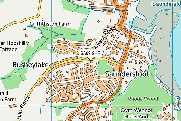 SA69 9HR map - OS VectorMap District (Ordnance Survey) SA69 9HR map - OS VectorMap District (Ordnance Survey)