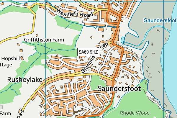SA69 9HZ map - OS VectorMap District (Ordnance Survey) SA69 9HZ map - OS VectorMap District (Ordnance Survey)