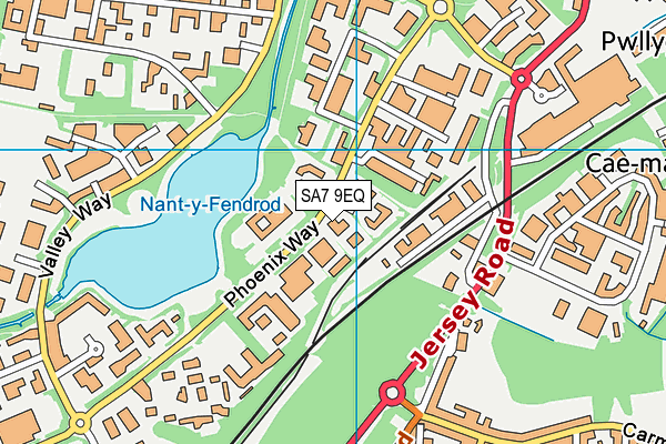 SA7 9EQ map - OS VectorMap District (Ordnance Survey) SA7 9EQ map - OS VectorMap District (Ordnance Survey)