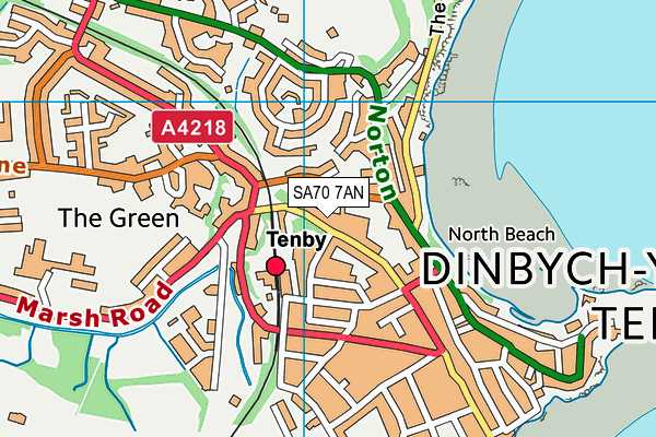 SA70 7AN map - OS VectorMap District (Ordnance Survey) SA70 7AN map - OS VectorMap District (Ordnance Survey)