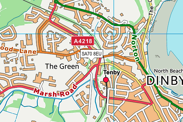SA70 8EU map - OS VectorMap District (Ordnance Survey) SA70 8EU map - OS VectorMap District (Ordnance Survey)