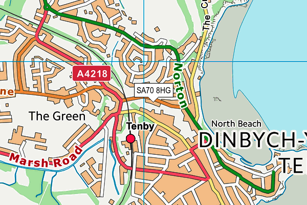 SA70 8HG map - OS VectorMap District (Ordnance Survey) SA70 8HG map - OS VectorMap District (Ordnance Survey)