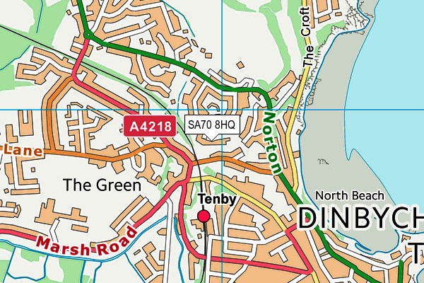 SA70 8HQ map - OS VectorMap District (Ordnance Survey) SA70 8HQ map - OS VectorMap District (Ordnance Survey)