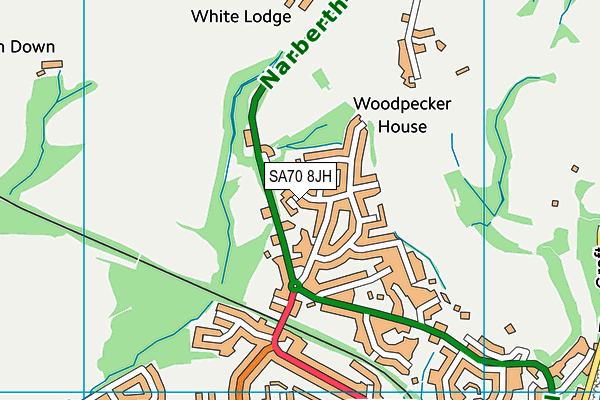 SA70 8JH map - OS VectorMap District (Ordnance Survey) SA70 8JH map - OS VectorMap District (Ordnance Survey)