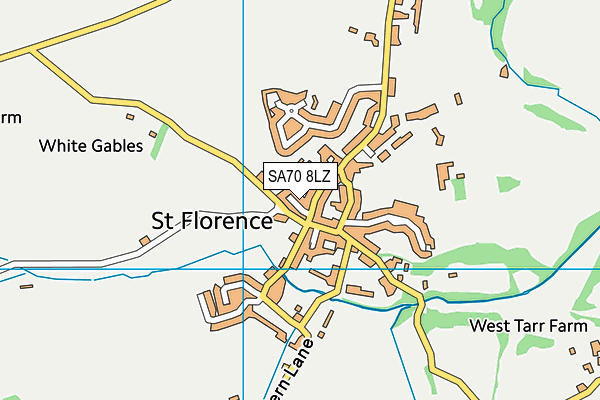 SA70 8LZ map - OS VectorMap District (Ordnance Survey) SA70 8LZ map - OS VectorMap District (Ordnance Survey)
