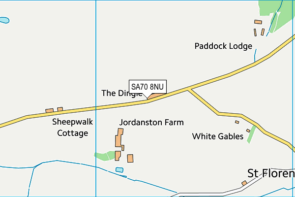 SA70 8NU map - OS VectorMap District (Ordnance Survey) SA70 8NU map - OS VectorMap District (Ordnance Survey)