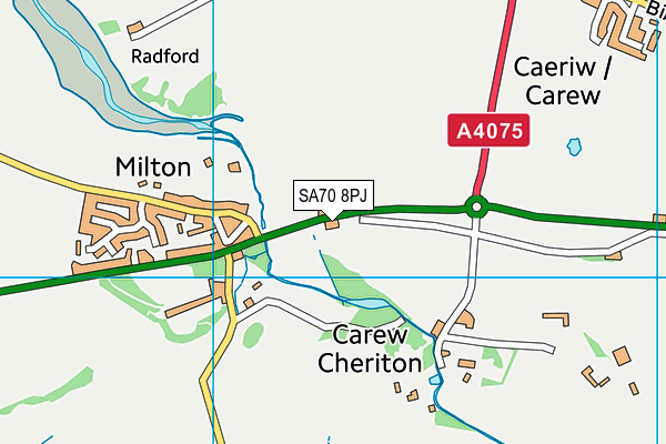 SA70 8PJ map - OS VectorMap District (Ordnance Survey) SA70 8PJ map - OS VectorMap District (Ordnance Survey)