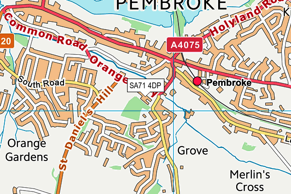 SA71 4DP map - OS VectorMap District (Ordnance Survey) SA71 4DP map - OS VectorMap District (Ordnance Survey)