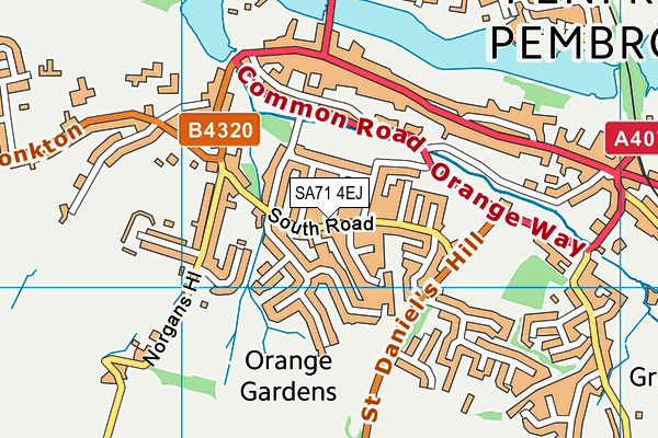 SA71 4EJ map - OS VectorMap District (Ordnance Survey) SA71 4EJ map - OS VectorMap District (Ordnance Survey)