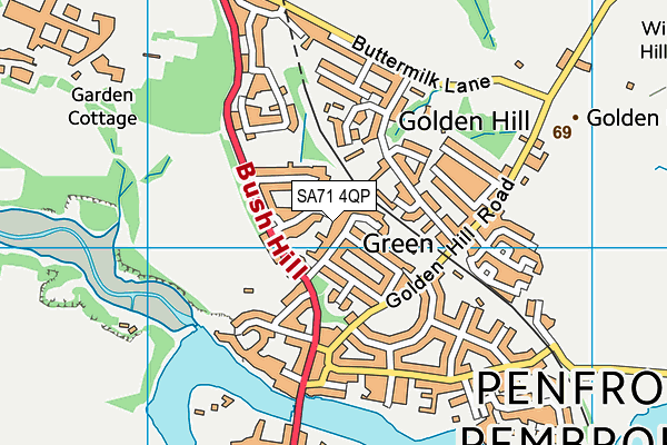 SA71 4QP map - OS VectorMap District (Ordnance Survey)