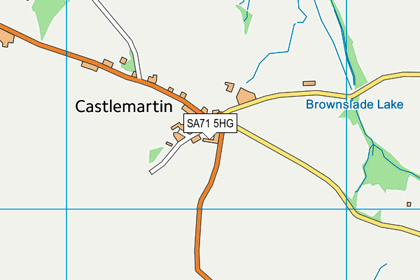 SA71 5HG map - OS VectorMap District (Ordnance Survey) SA71 5HG map - OS VectorMap District (Ordnance Survey)