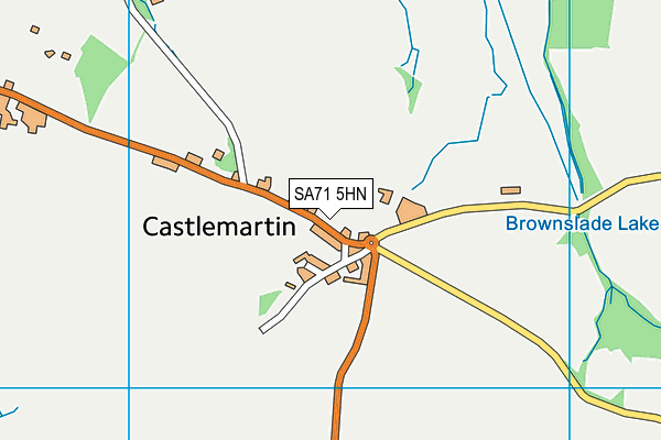 SA71 5HN map - OS VectorMap District (Ordnance Survey) SA71 5HN map - OS VectorMap District (Ordnance Survey)
