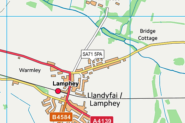 SA71 5PA map - OS VectorMap District (Ordnance Survey) SA71 5PA map - OS VectorMap District (Ordnance Survey)