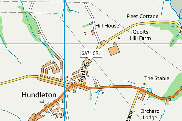 SA71 5RJ map - OS VectorMap District (Ordnance Survey) SA71 5RJ map - OS VectorMap District (Ordnance Survey)