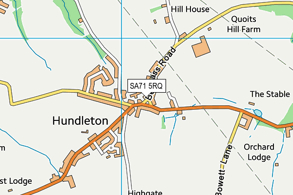 SA71 5RQ map - OS VectorMap District (Ordnance Survey) SA71 5RQ map - OS VectorMap District (Ordnance Survey)