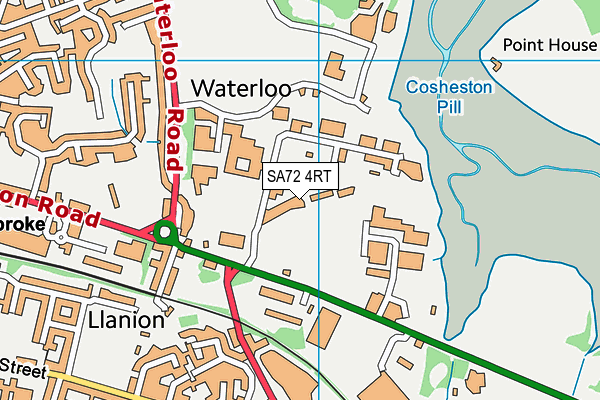 SA72 4RT map - OS VectorMap District (Ordnance Survey) SA72 4RT map - OS VectorMap District (Ordnance Survey)