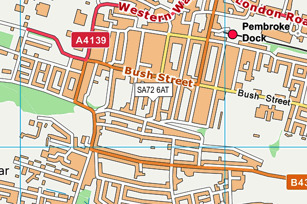 SA72 6AT map - OS VectorMap District (Ordnance Survey) SA72 6AT map - OS VectorMap District (Ordnance Survey)