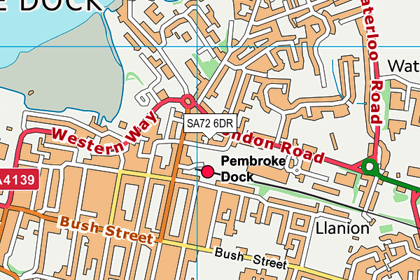 SA72 6DR map - OS VectorMap District (Ordnance Survey) SA72 6DR map - OS VectorMap District (Ordnance Survey)