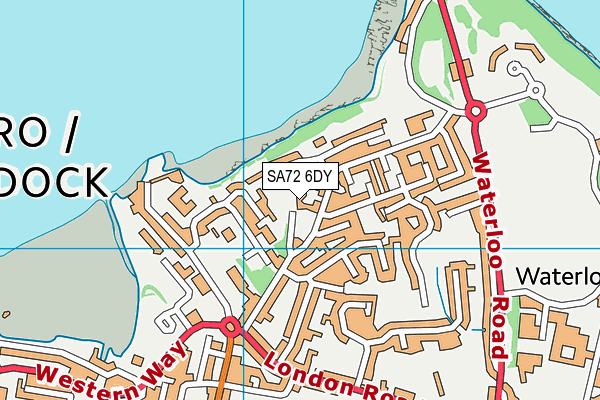 SA72 6DY map - OS VectorMap District (Ordnance Survey) SA72 6DY map - OS VectorMap District (Ordnance Survey)