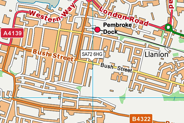 SA72 6HG map - OS VectorMap District (Ordnance Survey) SA72 6HG map - OS VectorMap District (Ordnance Survey)