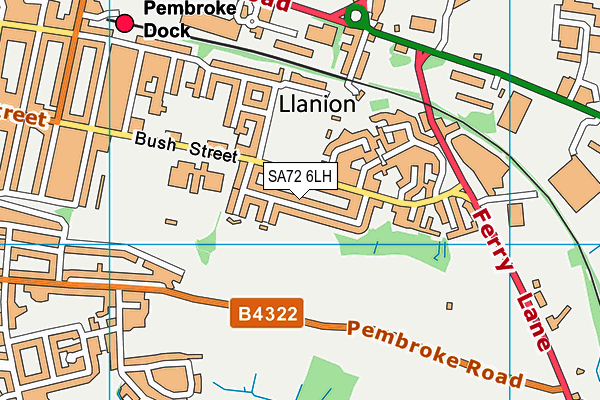 SA72 6LH map - OS VectorMap District (Ordnance Survey) SA72 6LH map - OS VectorMap District (Ordnance Survey)