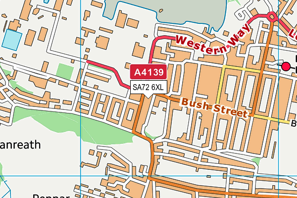 SA72 6XL map - OS VectorMap District (Ordnance Survey) SA72 6XL map - OS VectorMap District (Ordnance Survey)