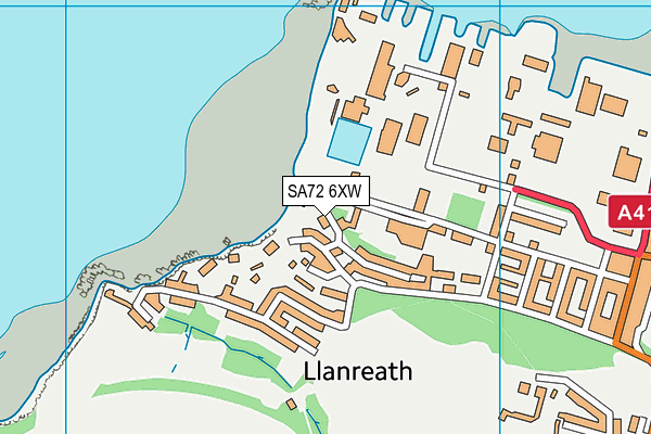 SA72 6XW map - OS VectorMap District (Ordnance Survey) SA72 6XW map - OS VectorMap District (Ordnance Survey)
