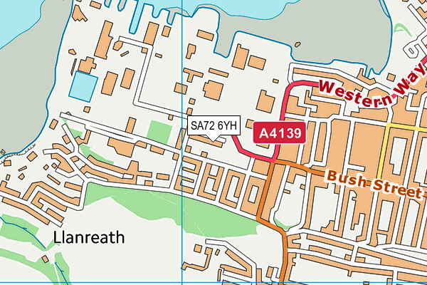 SA72 6YH map - OS VectorMap District (Ordnance Survey) SA72 6YH map - OS VectorMap District (Ordnance Survey)