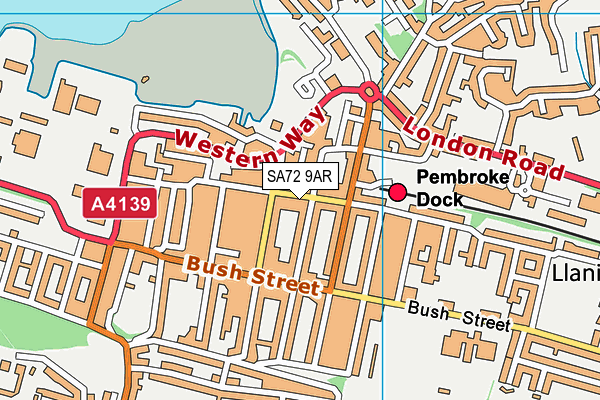 SA72 9AR map - OS VectorMap District (Ordnance Survey) SA72 9AR map - OS VectorMap District (Ordnance Survey)