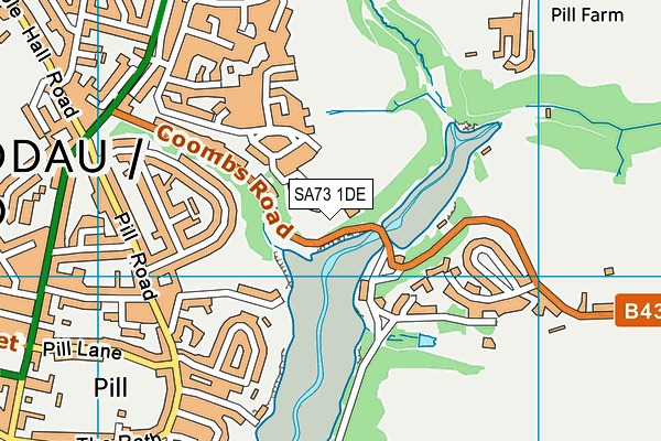 SA73 1DE map - OS VectorMap District (Ordnance Survey) SA73 1DE map - OS VectorMap District (Ordnance Survey)