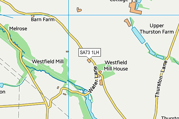 SA73 1LH map - OS VectorMap District (Ordnance Survey) SA73 1LH map - OS VectorMap District (Ordnance Survey)