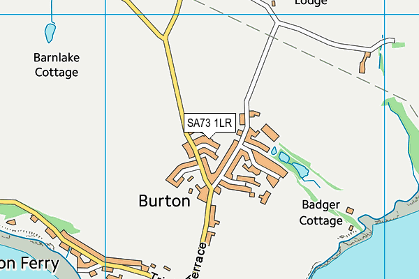 SA73 1LR map - OS VectorMap District (Ordnance Survey) SA73 1LR map - OS VectorMap District (Ordnance Survey)