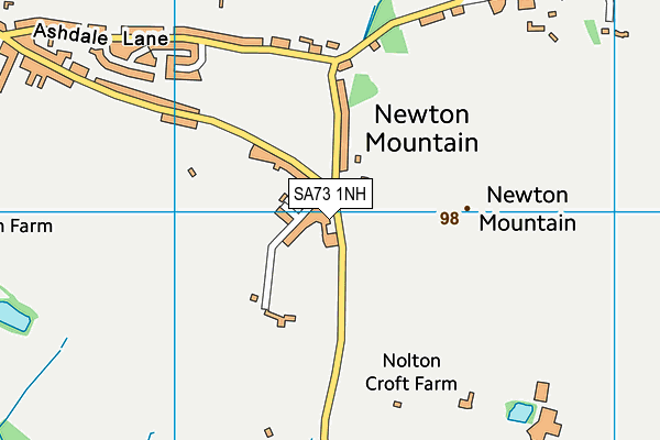 SA73 1NH map - OS VectorMap District (Ordnance Survey) SA73 1NH map - OS VectorMap District (Ordnance Survey)