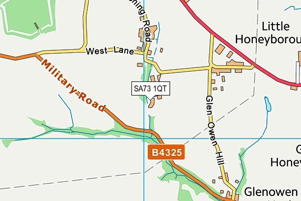 SA73 1QT map - OS VectorMap District (Ordnance Survey) SA73 1QT map - OS VectorMap District (Ordnance Survey)