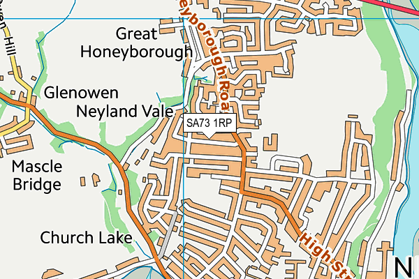 SA73 1RP map - OS VectorMap District (Ordnance Survey) SA73 1RP map - OS VectorMap District (Ordnance Survey)