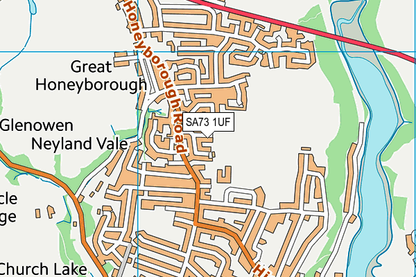 SA73 1UF map - OS VectorMap District (Ordnance Survey) SA73 1UF map - OS VectorMap District (Ordnance Survey)