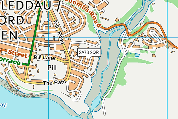 SA73 2QR map - OS VectorMap District (Ordnance Survey) SA73 2QR map - OS VectorMap District (Ordnance Survey)