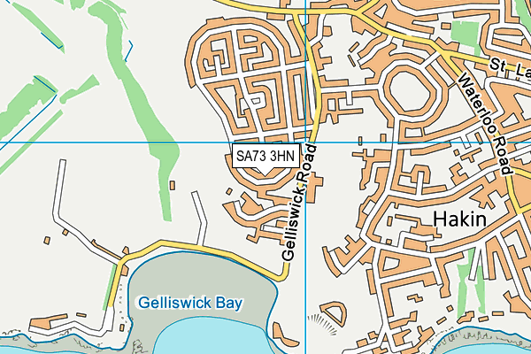 SA73 3HN map - OS VectorMap District (Ordnance Survey) SA73 3HN map - OS VectorMap District (Ordnance Survey)