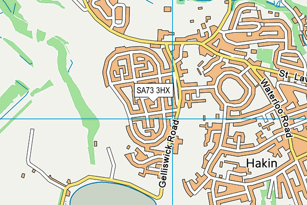 SA73 3HX map - OS VectorMap District (Ordnance Survey) SA73 3HX map - OS VectorMap District (Ordnance Survey)