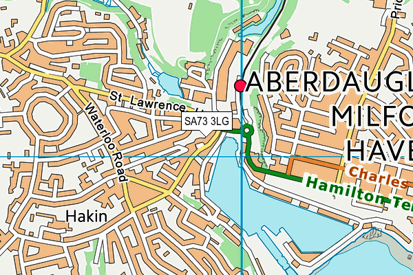 SA73 3LG map - OS VectorMap District (Ordnance Survey) SA73 3LG map - OS VectorMap District (Ordnance Survey)