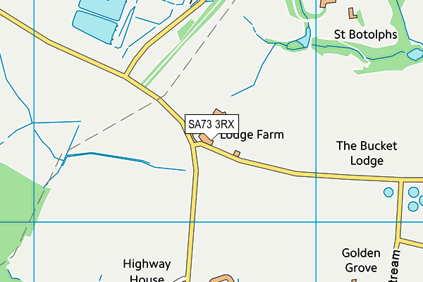 SA73 3RX map - OS VectorMap District (Ordnance Survey) SA73 3RX map - OS VectorMap District (Ordnance Survey)