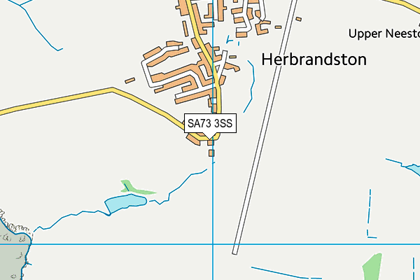 SA73 3SS map - OS VectorMap District (Ordnance Survey) SA73 3SS map - OS VectorMap District (Ordnance Survey)