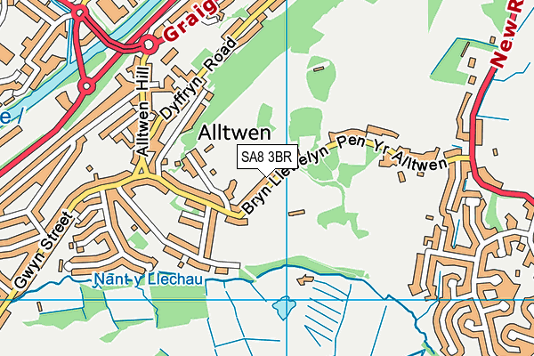 SA8 3BR map - OS VectorMap District (Ordnance Survey) SA8 3BR map - OS VectorMap District (Ordnance Survey)