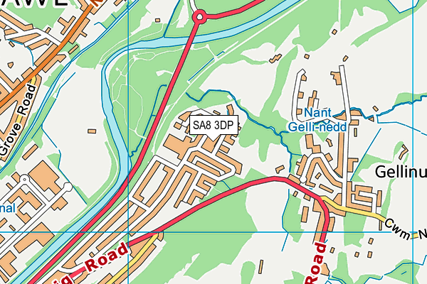 SA8 3DP map - OS VectorMap District (Ordnance Survey) SA8 3DP map - OS VectorMap District (Ordnance Survey)