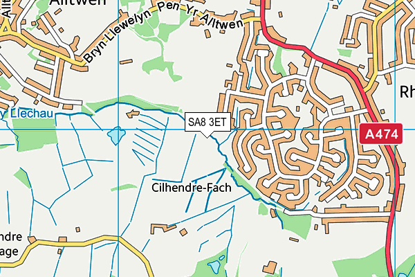 SA8 3ET map - OS VectorMap District (Ordnance Survey) SA8 3ET map - OS VectorMap District (Ordnance Survey)