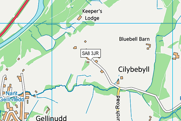 SA8 3JR map - OS VectorMap District (Ordnance Survey) SA8 3JR map - OS VectorMap District (Ordnance Survey)