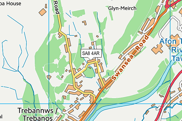 SA8 4AR map - OS VectorMap District (Ordnance Survey) SA8 4AR map - OS VectorMap District (Ordnance Survey)
