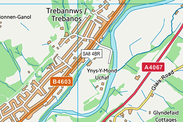 SA8 4BR map - OS VectorMap District (Ordnance Survey) SA8 4BR map - OS VectorMap District (Ordnance Survey)
