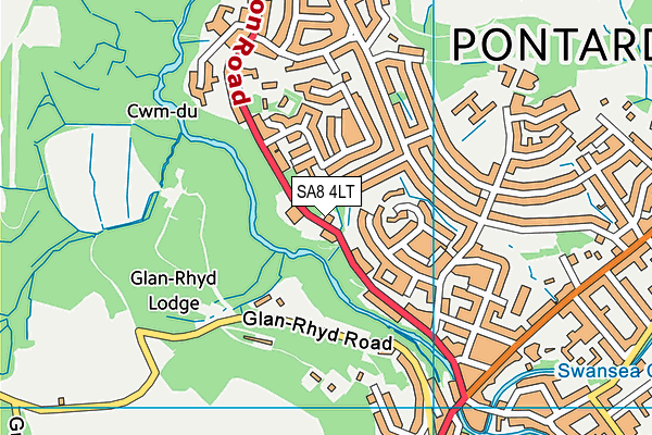 SA8 4LT map - OS VectorMap District (Ordnance Survey) SA8 4LT map - OS VectorMap District (Ordnance Survey)